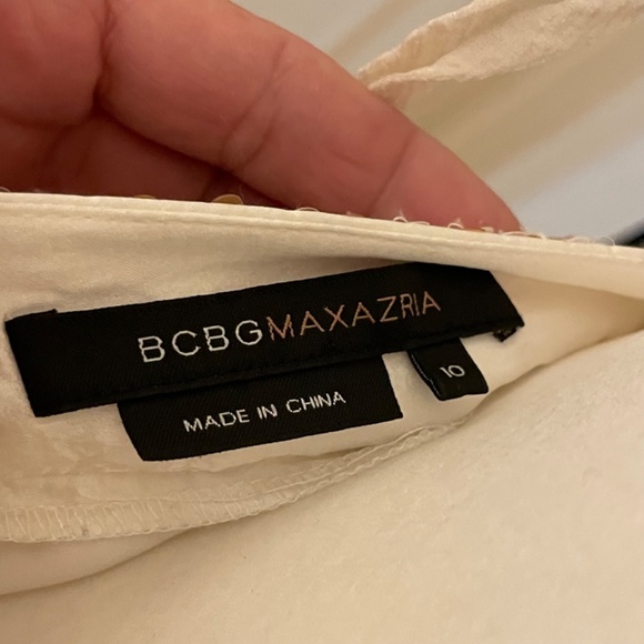 BCBG Sequined Butterfly Top Fairy Open Back Dress Size 10 - Picture 8 of 8